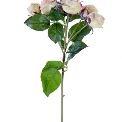 American Best 22" English Rose Buds Stem, Coral Yellow