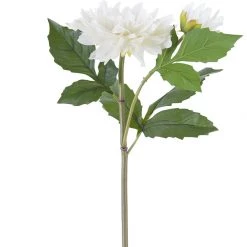 American Best 21" Real Touch Dahlia, Cream Floral Stems
