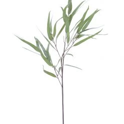 American Best Floral Stems 36" Feather Leaf Eucalyptus With Seeds Spray, Sage Green