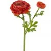 American Best 24" Real Touch Asiatic Ranunculus Stem, Orange Floral Stems