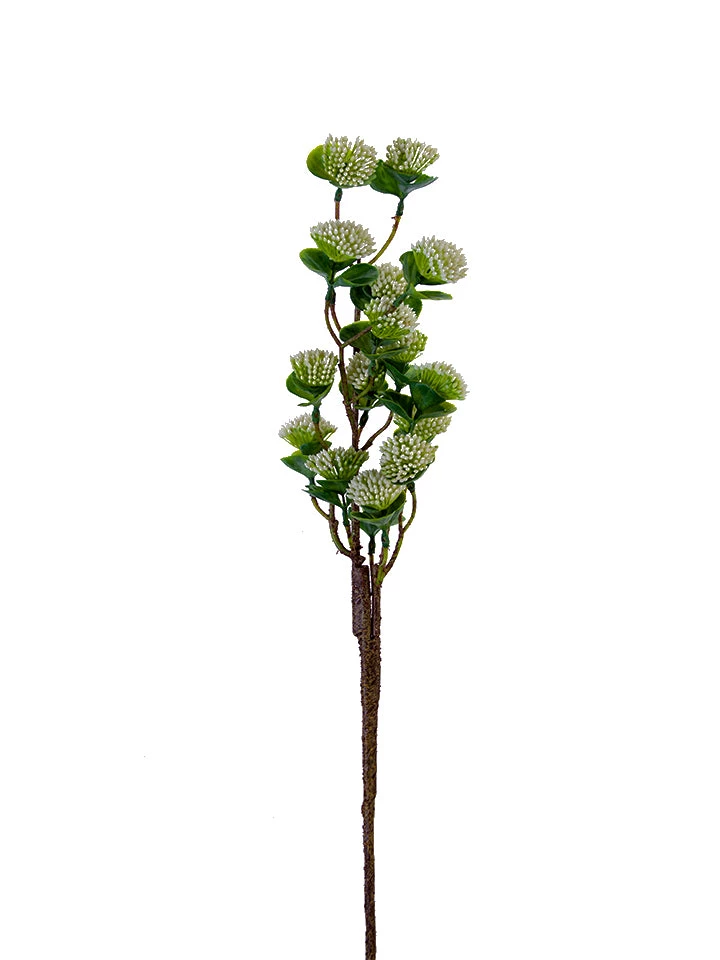 American Best 34" Clover Bud Spray, White Floral Stems 1 American Best 34" Clover Bud Spray, White Floral Stems