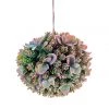 American Best Floral Fillers Copy Of 6" Hops With Leaves Ball, Burgundy Green