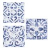 Ganz/CBK Blue & White Tile Wall Decor, Set Of 3