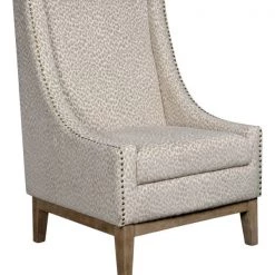 Forty West Designs Jasmine Chair, Snow Leopard