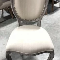 Global Imports Dining Chairs Opal Round Side Chair (Gray)