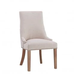 Forty West Designs Dining Chairs Brooke Side Chair, Washable Oatmeal