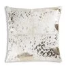 Cloud Nine Four Square Gold Hairon Hide Pillow Pillows