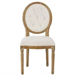 Forty West Designs Dining Chairs Meg Tufted Side Chair, Washable White
