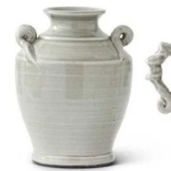 K&K Interiors Home Accents Gray Ceramic Vase (Various Sizes And Styles)