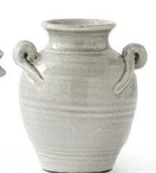 K&K Interiors Home Accents Gray Ceramic Vase (Various Sizes And Styles)