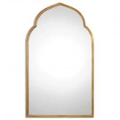 Uttermost Antiqued Bronze Arched Mirror Mirrors