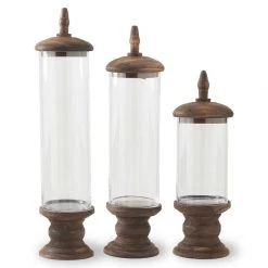 K&K Interiors Cylinder Containers, Set Of 3