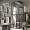 Uttermost Amiel Large Arched Metal Framed Wall Mirror