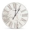 K&K Interiors Wall Clocks White Wood Wall Clock