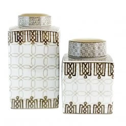 Import Collection Morris Jars, Set Of 2 Vases, Bottles, & Containers