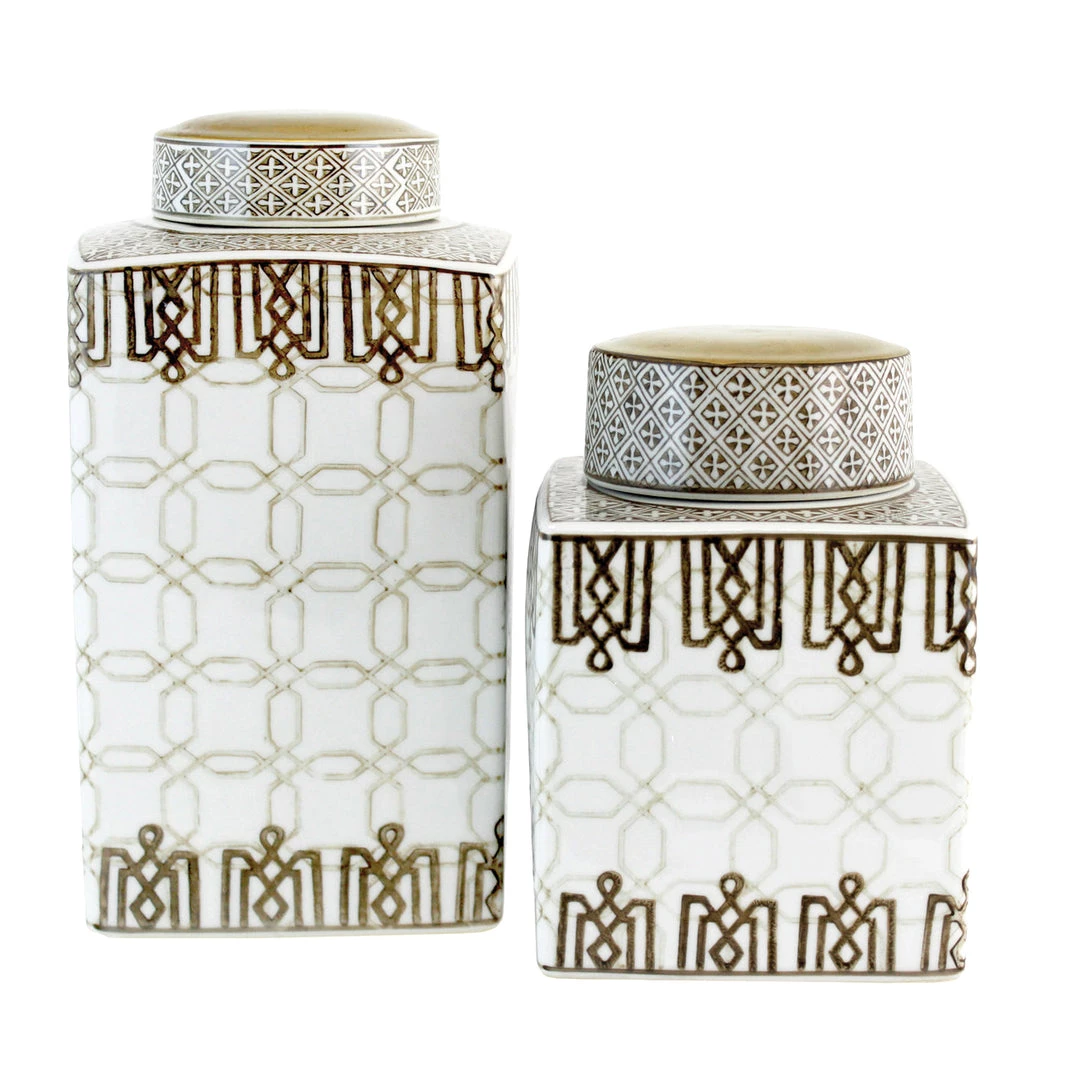 Import Collection Morris Jars, Set Of 2 Vases, Bottles, & Containers 1 Import Collection Morris Jars, Set Of 2 Vases, Bottles, & Containers