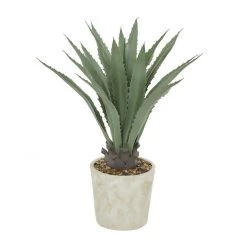 UMA Large Contemporary Botanical In White Pot (Various Styles)