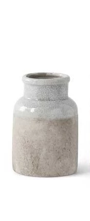 K&K Interiors Ceramic Pot With Light Blue Glaze (Various Styles) Home Accents 3 K&K Interiors Ceramic Pot With Light Blue Glaze (Various Styles) Home Accents