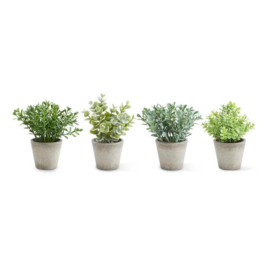 K&K Interiors Mini Herb In Pots (Various Styles) 1 K&K Interiors Mini Herb In Pots (Various Styles)