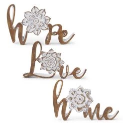 K&K Interiors Sentiment Tabletop Cutout (Various Styles)