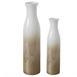 Uttermost Ombre Ivory And Beige Vase (Various Sizes)