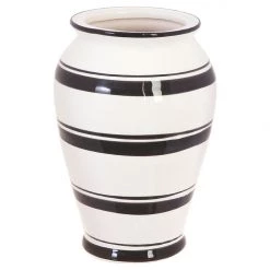 RAZ Imports Vases, Bottles, & Containers Black Striped Vase