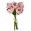 K&K Interiors Floral Stems 12" Real Touch Peony Bundle (Various Colors)