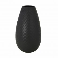 Import Collection Vases, Bottles, & Containers Athena Ceramic Vase, Black (Various Sizes)