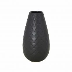 Import Collection Vases, Bottles, & Containers Athena Ceramic Vase, Black (Various Sizes)
