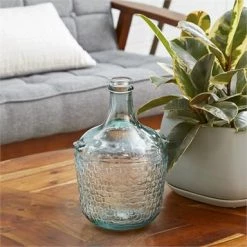 UMA Basket Weave Glass Bottle Vase Vases, Bottles, & Containers