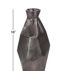 UMA Aluminum Gray Vase Vases, Bottles, & Containers