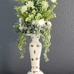 Diane Floral Arrangements Cream Candle Topper