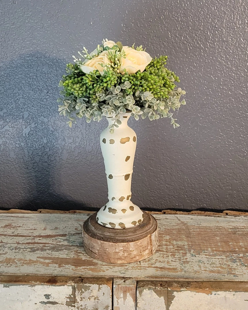 Diane Floral Arrangements 8" Neutral Floral Orb 1 Diane Floral Arrangements 8" Neutral Floral Orb