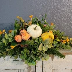 Diane Floral Arrangements 24" Fall Tile Centerpiece