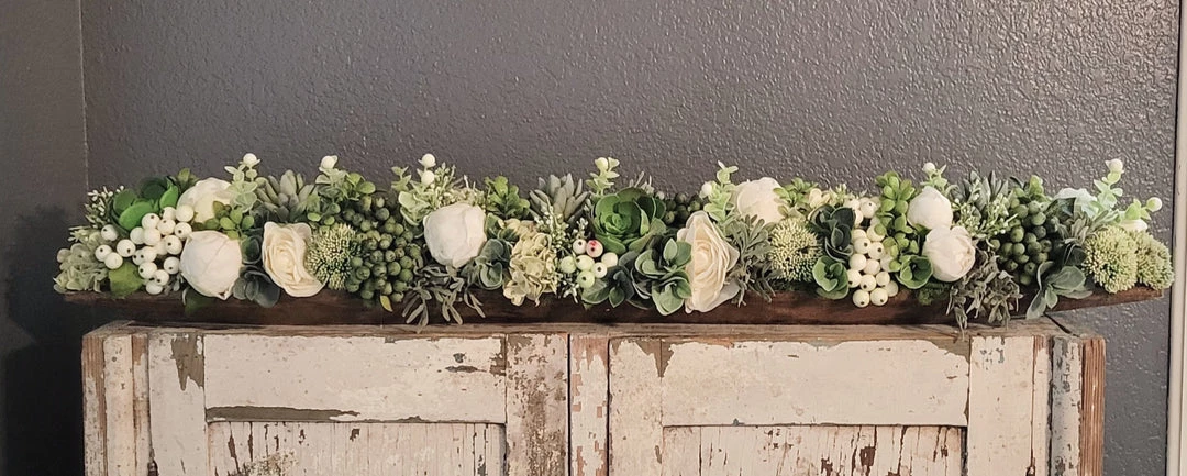 Diane 40" Long Neutral Arrangement Floral Arrangements 1 Diane 40" Long Neutral Arrangement Floral Arrangements