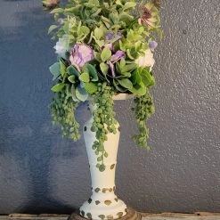 Diane Purple Candle Topper Floral Arrangements