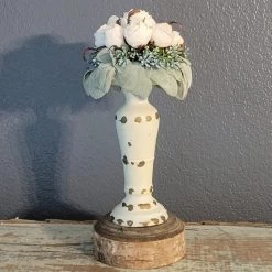 Diane Real Touch Cabbage Rose Floral Half Orb