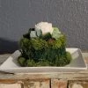 Diane 5" Moss Cake Floral Arrangements