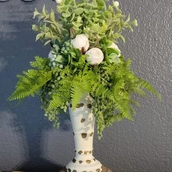 Diane Cabbage Rose Candle Topper