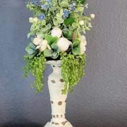 Diane 9" Tall Candle Topper Floral Arrangements