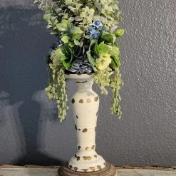 Diane Blue Candle Topper