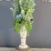 Diane Blue And Cream Candle Topper Floral Arrangements