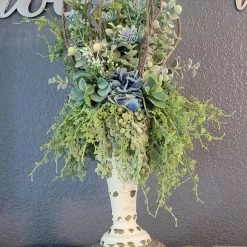 Diane Blue Grapevine Candle Topper