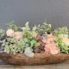 Diane 16" Wood Doughbowl Arrangement