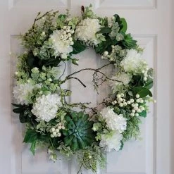 Diane 21" Neutral Everyday Wreath Floral Arrangements