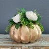 Diane 10" Gold Pumpkin Fall Florals