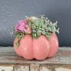 Diane 10" Coral Pumpkin Floral Arrangements