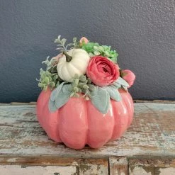 Diane Floral Arrangements Coral Fall Pumpkin