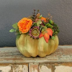 Diane 7" Decorated Pumpkin