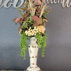 Diane 12" Tall Fall Candle Topper Floral Arrangements